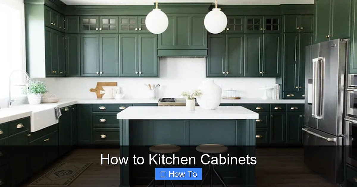 How to Kitchen Cabinets